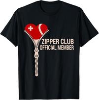 Zipper Club Official Member Heart T-shirt XXXL red