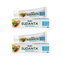 Sri Sri Tattva Sudanta Whitening Toothpaste | Herbal Actives for Naturally Brighter Smile | Sulphate-Free, Non-Fluoride, Clinically Tested Ayurvedi white