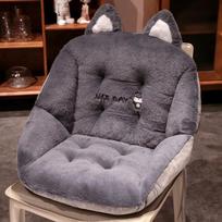 Winter Plush Thickened Husky Puppy Dinosaur Cute Bench Seat Fully Wrapped Warm Cushion Cushion Dormitory Cushion mėlyna