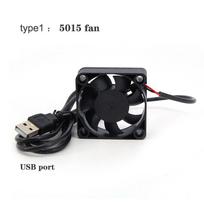 50MM DC 5015 5V 5 volt USB 5cm Blower fan 50x50x15mm Cooler Cooling Small Exhaust Fan for 3D Printer sleeve bearing for PC CPU type 1 black