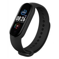 Išmanusis laikrodis M5 M6, Bluetooth 2020, fizinės aktyvumo monitorius, žingsniamatis, širdies ritmo monitorius, p juodas -WGHY342