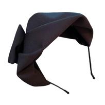 Elegant Muslins Hairband Breathable Half Hat Headbands Women Evening Hair Hoop for Stylish Women juoda