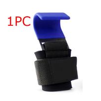 Hook Grips With Wrist Wraps Hand-Bar Wrist Strap Gym Fitness Hook Weight Strap Pull-Ups Power Lifting Gloves Weight Lifting blue