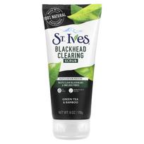 St. Ives, Green Tea & Bamboo Scrub, Blackhead Management, 170g (6oz) black