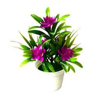 Dirbtinis netikras lotoso gėlių vazoninis augalas Bonsai Vestuvių vakarėlio sodo namų dekoras violetinė