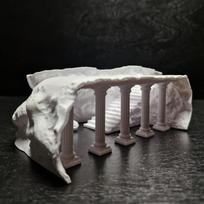 Reptile &  Amphibian Hideout Habitat Terrarium Archway Hiding Shelter Safe Pets Breeding Box Habitat Decor Reptiles Accessories xs 14x7.7x4.6cm white