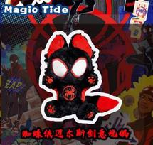 Spider Gwen Doll Miles Morales Spider-Man Avengers Alliance Game-Themed Figurine Doll Toy Gift Spider-Man Cat Deadpool Gifts red