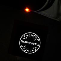 2Pcs Car LED Lights Laser Projection Courtesy Lamp Accessories For KIA Sorento UM (3th Gen) Prime 2022 2021 2020 2019 2018-2015gbnkr30 balta