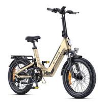 ENGWE L20 3.0 Boost - 20  Folding Electric Bike - Removable 48V13.5Ah Battery - 100km Range - Hydraulic Disc Brake, Gold