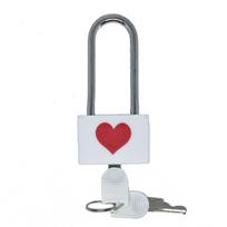 Modern Minimalist Copper Anti-theft Padlock Love Lock Long Handle Couple Lock Valentine's Day rožinė