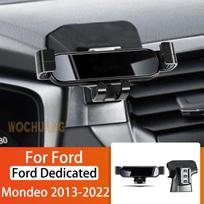 Car Mobile Phone Holder For Ford Mondeo 2013-2022 360 Degree Rotating GPS Special Mount Support Navigation Bracket For Mondeo 13-22v5M gray