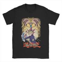 Yu-Gi-Oh Game Yami Yugi Printed T Shirt for Men Women  Pure Cotton  Tee Shirt Clothing 4XL white