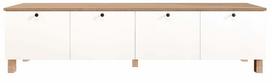 Televizoriaus spintelė Kalune Design Nord ND7-SW, ąžuolo sp./ruda sp., 34.1 cm x 180 cm x 45.6 cm