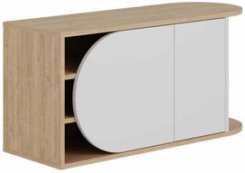 Batų spintelė Kalune Design Nova, ąžuolo sp./balta sp., 37 cm x 104 cm x 50 cm