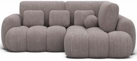 Kampinė sofa - lova Cozion Modullo 03, šviesiai pilka sp., dešininė, 165 x 267 cm x 105 cm