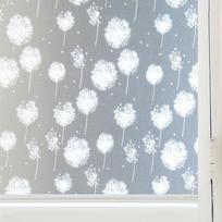 3D Kiaulpienės matinio lango plėvelė Privatumas Statinis prigludęs nelipnios plėvelės vitražas Vinilo plėvelė, apsauganti nuo saulės spindulių lango lipduko puošmena 45*100cm gray