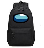 Cartoon Among Us School Backpack Featuring Stylish Chain And Spacious Compartments For Kids And Teens raudona