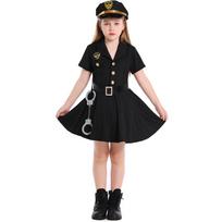 Tamsiai mėlynas mergaičių policininko Cosplay kostiumas L tamsiai mėlyna spalva