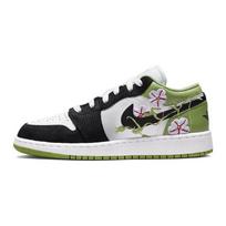 Jordan Kids Air Jordan 1 Low SE  Floral  Sneakers DQ8389-100 40 black