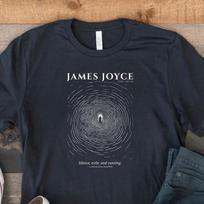 James Joyce — A Portrait of the Artist — Dark Academia Literary Art T-Shirt and kids tshirt 100 gray