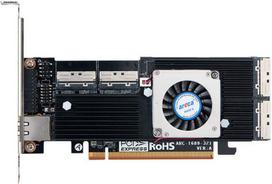 Areca ARC-1689-32I MCIO adapteris 4x MCIO x8 prievadai iki 32 NVMe SSD PCIe 5.0 x16 | ARC-1689-32I | 4712774412328