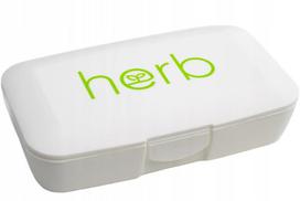 HERB PILBOX tablečių ir kapsulių dėžutė su 5 skyreliais