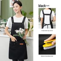Waterproof Oil-Proof Catering Waist Apron with Logo Embroidery orange
