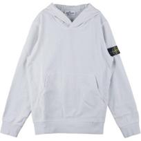 Stone Island Hoodie With Logo Patch Kids hoodies Sky-Blue 761661640-V0041 8 white