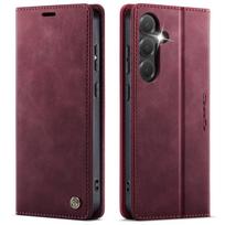 For Samsung Galaxy S25 FE Luxury Wallet Case Retro PU Leather RFID Blocking Card Holder Magnetic Flip Cover Kickstand Shockproof For Galaxy S25 FE ruda