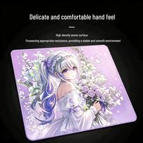 Anime 2D Esports Mouse Pad - Extra Large, Smooth Surface for Office & Gaming white