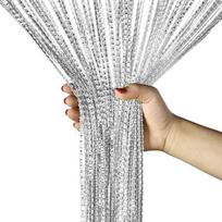 Svetainė su blizgučiais kutai Virtuvė String Užuolaidos Durų Užuolaidos Pakabinamos Užuolaidos Kambario pertvarų tinklas Silver gray