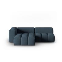 Tamsiai mėlynos spalvos kampinė sofa (su kairiuoju kampu/su gultu) Verona – Cosmopolitan Design