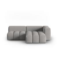 Pilkos spalvos kampinė sofa (su dešiniuoju kampu/su gultu) Verona – Cosmopolitan Design