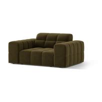 Khaki spalvos krėslas iš velveto Chicago – Cosmopolitan Design