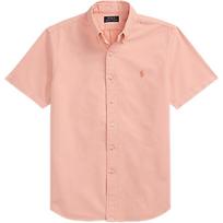 Polo Ralph Lauren Solid Color Single-Breasted Short Sleeve Shirt Men shirts 710968961-005 L beige