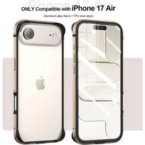 Originalios spalvos metalinis aliuminio rėmelis buferis telefono dėklas, skirtas IPhone Air 17 Pro Max, atsparus smūgiams, itin plonas, su paaukštintu kraštu apsaugantis dangtelis iPhone17 white