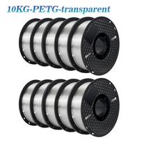 10KG PLA Filament PETG 3d Filament 1.75mm For 3D Printer Filament 10rolls/set Mixed colors and materials FDM Printing Fast Ship black