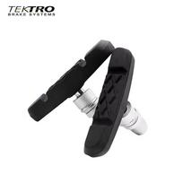 TEKTRO 836.12 Bike Brake Pads for V-Brake, Quiet Wear-Resistant Brake Shoes for Mountain Bike Bicycle Aluminum Rim Bicycle Parts 1 pair black