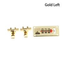 65 X 29mm Combination Lock Keyless Password Lock Latch Fixed Lock  Suitcase Gold Color Left Open beige