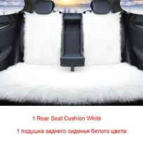 Kailio automobilio sėdynės užvalkalas Universalus apsiaustas Žieminis pilnas komplektas Dirbtinės vilnos Šiltas Storas pliušinis nugaros pagalvėlė Neslystantis Interjero Auto 1 Rear Purple blue