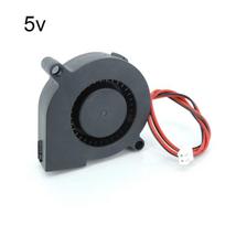 50 mm aušinimo ventiliatorius DC 5v 12v 24V 5015 radialinis turbopūtiklis 50x15mm 3D spausdintuvo priedams 50mm bešepetėlis 5cm aušintuvo ventiliatorius 5015 5V 1pcs black