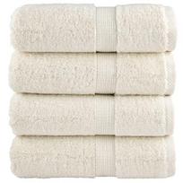 vidaXL Premium Pyyhkeet 4 kpl Kerma 30x30 cm 100% puuvillaa