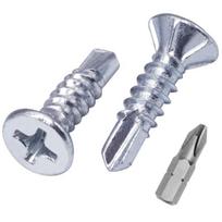 Skir'co din 7504 p cinkuoto plieno 3.5 x 16 mm savisriegiai metalui, sriegikliai, įleidžiama galvutė, 150 vnt.