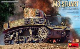 Klijuojamas Modelis MiniArt 35432 M3 Stuart Light Tank. Late Prod. 1/35