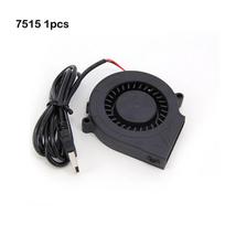 75mmx15mm 7515 DC 5V USB ventiliatorius aušinantis Turbo pūtiklis 15mm bešepetėlis 3D spausdintuvui Ekstruderio aušintuvui Galios keitiklis Oro siurblys PC CPU 1pcs black