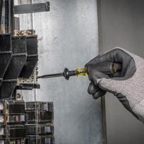 Klein Tools 6013k Atsuktuvas su plokščiu galu, 3/16" skeltu ašmeniu, teigiamas sukibimas, paminkštinta rankena