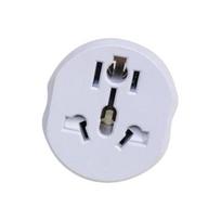 Plug Adapter Universal Pin Socket US/AU/UK 2 Round to EU Travel Power Plug white