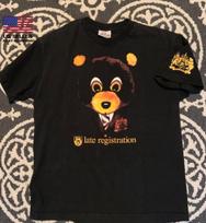 Kanye West Late Registration Retro Style Black Tshirt All Size Unisex T-Shirt XXXL black