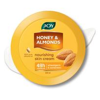 Joy Honey & Almonds Deep Nourishing Moisturizer for Dry Skin | Skin Cream for Face, Hands & Body | Contains Natural Sunscreen for Glowing Skin | orange
