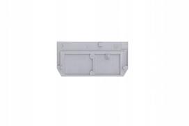 Wago 280-308 galinis skydelis, pilkas, 25 vnt.